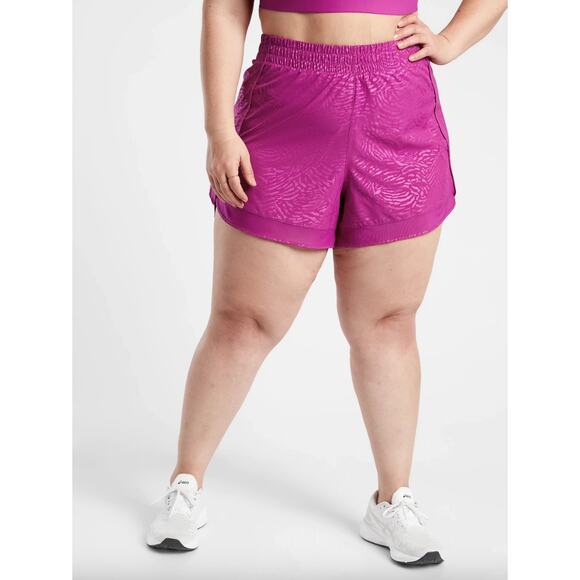 Athleta Pants - Athleta Printed Mesh Racer Run Shorts Size 3X NEW Gym Workout Exercise Active